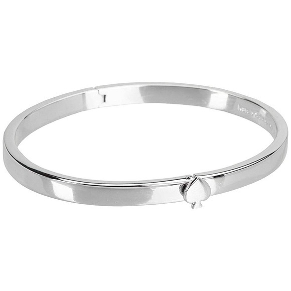 kate spade Jewelry - Kate Spade Silver Thin Hinge Bangle Bracelet